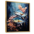 thumbnail image 2 of Designart "Majestic Marlins in Fishing V" Animals Floater Framed Wall Art Print, 2 of 7