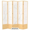 thumbnail image 6 of Oriental Furniture 7 Ft Tall Cherry Blossom Shoji Screen, natural, 5 panel, 6 of 6