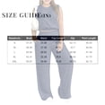 thumbnail image 3 of Dwellite Two Piece Sets for Women Sleeveless Crop Top Wide Leg Pant Sweat Set Tracksuits 2026 Summer Green M, 3 of 4