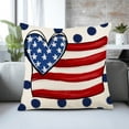 thumbnail image 3 of Fiudx Funda de Almohada Del Día de La Independencia, con Estampado de Alta Definición, Tela Suave de Lino y Algodón, Diseño Desmontable con Cremallera Oculta, Ideal para Interiores y Exteriores, Idea, 3 of 6