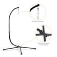 thumbnail image 3 of Greemotion Wave Hanging Metal C-Stand for Swing Chair in Black, 3 of 5