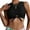 Black, variant on BLTIBY Bikini Tops for Women Push Up Swimsuit Solid Color Lace Up Padded Bathing Suit Top Twist Tankini Top Only Green XL