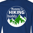 thumbnail image 4 of Inktastic Mommy's Hiking Buddy with Mountains and Trees Long Sleeve Youth T-Shirt, 4 of 5