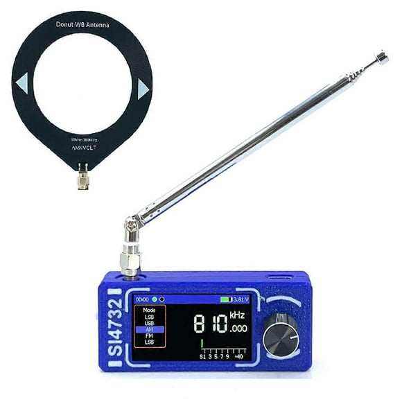New Upgrade 0.5-108 MHz Mini SI4732 Full-Band Radio Receiver Supports FM AM and SSB Built-in Headpho