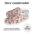 thumbnail image 6 of KLL Beautiful Butterflies and Hearts Pattern Adult Unisex Cozy Slippers,Fuzzy Slip-on Slippers TPR Sole Slippers Comfort Plush Home Footwear for Indoor & Outdoor-13, 6 of 7