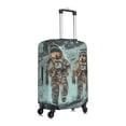 thumbnail image 3 of Daiia Astronauts On Lunar Mission Luggage Cover, Thickened Washable Travel Luggage Covers, Elastic Unique Baggage Covers for 18-20 inch Luggage-Small, 3 of 9