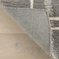 thumbnail image 3 of nuLOOM Vivica Plaid Wool Area Rug, 5' x 8', Vivica Dark Grey, 3 of 9