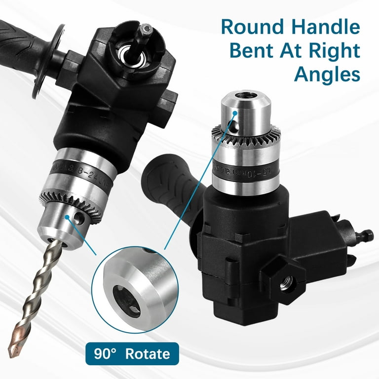 Right Angle Drill Attachment High Torque 90° Right Angle Drill Adapter  Metal 90° Drill Bit Corner Adapter Multifunctional Electric Corner Device  for Narrow Space Drilling 