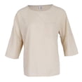 thumbnail image 4 of Blusa de Manga Corta 3/4 Baoblaze Camisa de Lino de Algodón para Mujer, 4 of 8