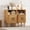 Natural, variant on Mid Century Modern Bedside Table,Wood Nightstand with Power Outlet,Fluted Night Stand with Sliding Doors,Curved Round Edge Side Table with Storage Cabinet for Bedroom,Living Room(1PC)