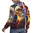 thumbnail image 6 of Lsque Geometric American Bald Eagle Pattern Casual Men's Hoodie,Hooded Sweatshirt with Kangaroo Pocket,Pullover Hoodie-XX-Large, 6 of 7