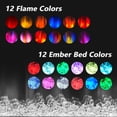 thumbnail image 2 of Mexhom 60” 3 Sided Glass Built-in Electric Fireplace - Multi-Color Flames, Heater, DIY Crystal & Log Set, Smart App & Remote Control, 2 of 8