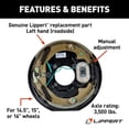 thumbnail image 3 of Lippert Components 297956 Trailer Brake Assembly, 3 of 4