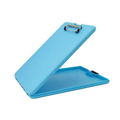 Portable Details about   Saunders Sky Blue SlimMate Plastic Storage Clipboard With Low Profile 