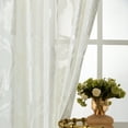 thumbnail image 3 of VOGOL White Sheer Curtains, Floral Jacquard Voile Sheer for Bedroom & Living Room, Rod Pocket, 52x63 Inches, 3 of 7