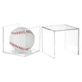 thumbnail image 2 of WEISIPU Baseball Display Case UV Protected Acrylic Clear Baseball Holder Square Cube Ball Protector Memorabilia Autograph Display Box, 2 of 9