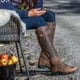 thumbnail image 4 of Botas de montar de vaquero a la moda para mujer, zapatos informales cálidos de tacón medio, botas de tubo medio Wmkox8yii sdhk170, 4 of 4