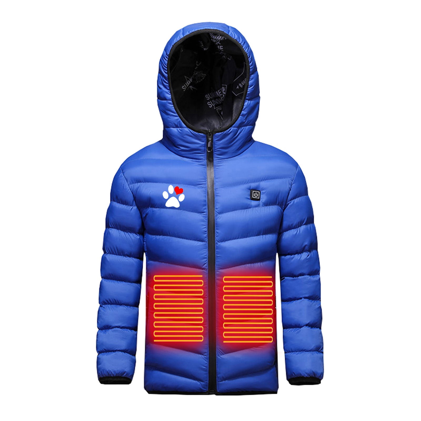 Hpgjzj Kids Heated Jacket with Hood, Boys Girls Winter Hpgjzj Kids Heated Jacket with Hood, Boys Girls Winter