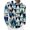 Light blue, variant on IROINNID On Sale Button Up Shirts for Men Turndown Half Zipper Colorful Rhombus Digital Printing Long Sleeve Blouse,Khaki