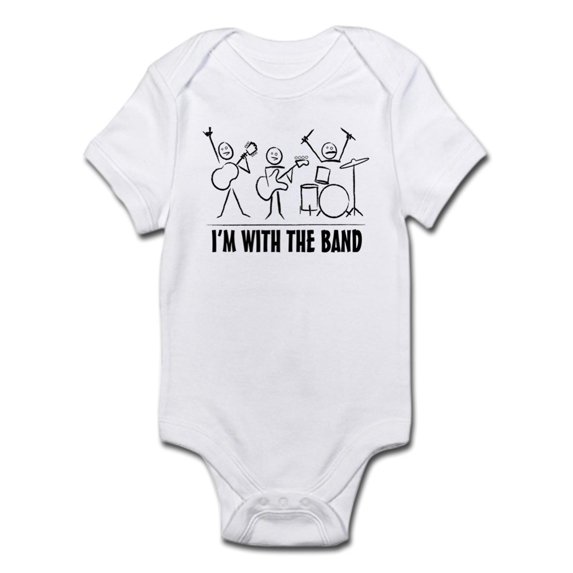 CafePress - Stickman Band Body Suit - Baby Light Bodysuit