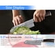 thumbnail image 3 of Cuchillo Santoku de 7,5 Pulgadas con Funda, Acero Inoxidable Forjado Martillado Ultra Afilado, Antiadherente para Cortar Frutas y Verduras, Herramienta de Cocina Profesional, 3 of 7