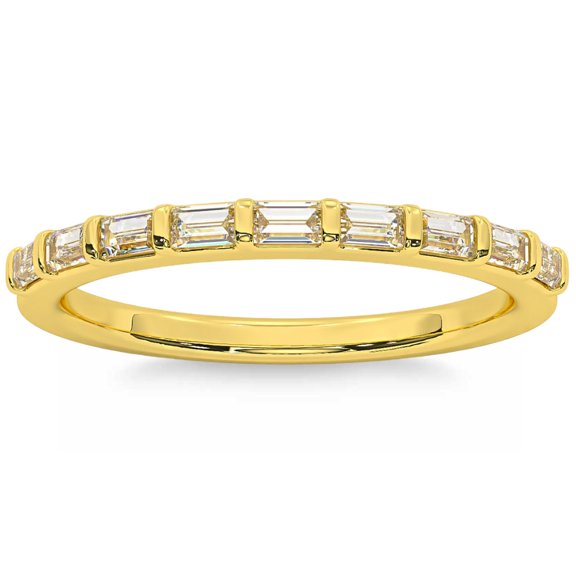 Pompeii 1/3Ct Baguette Cut Wedding Ring Anniversary Band 14k Gold Lab Grown (G/H,VS2-SI1)