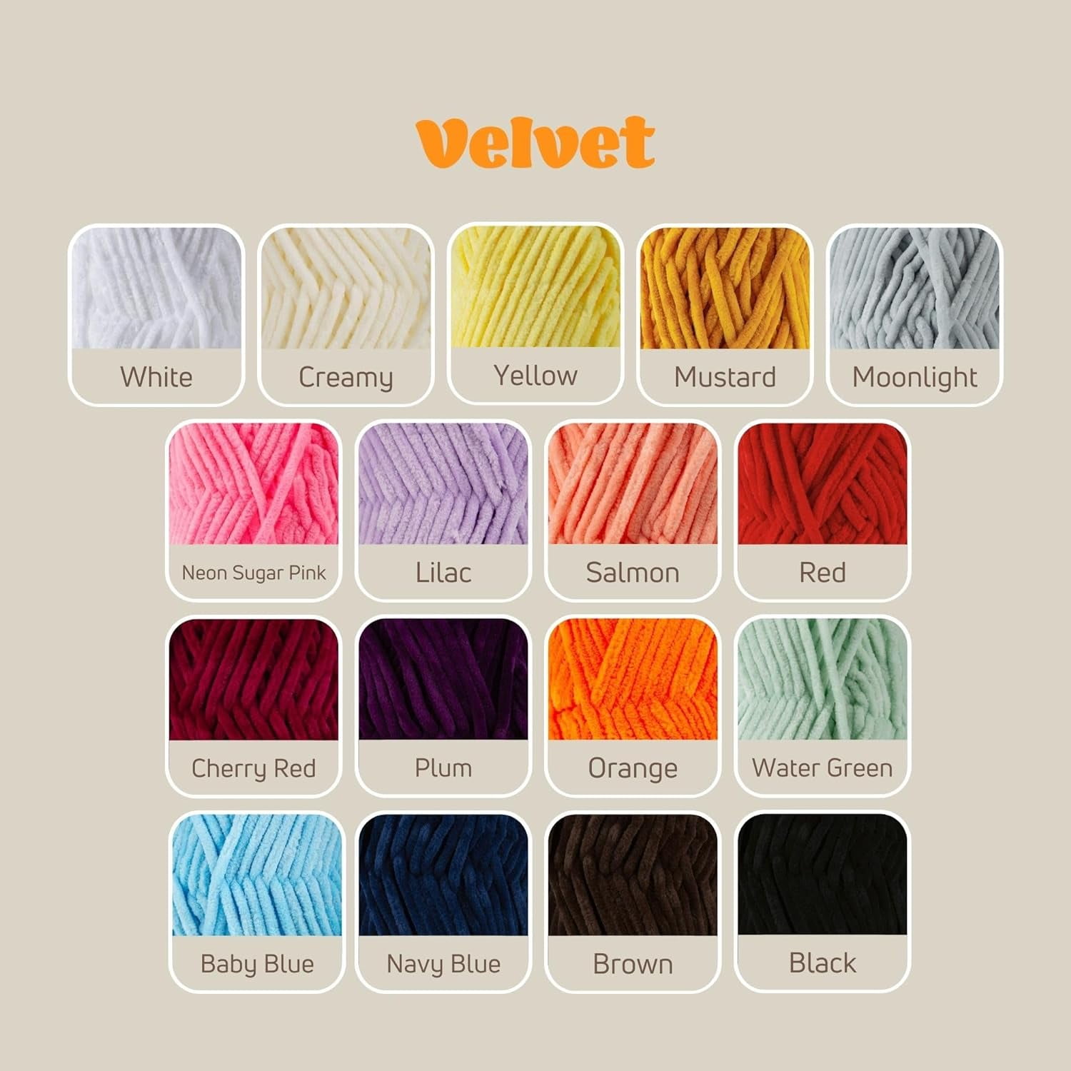 5 Skeins of Sensy Velvet Yarn for Crocheting, Baby Blanket Yarn, Chenille Yarn, Amigurumi Yarn, 3.5 oz, 132 Yards, Gauge 5 Bulky (Baby Blue)