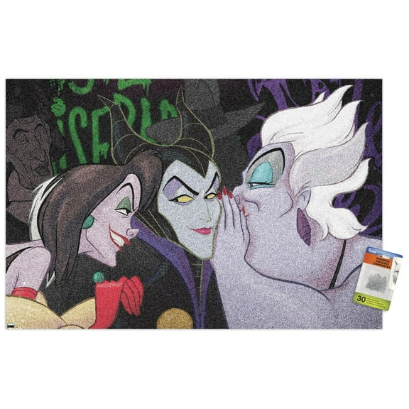 Disney Villains - Secrets Wall Poster with Pushpins, 22.375" x 34"