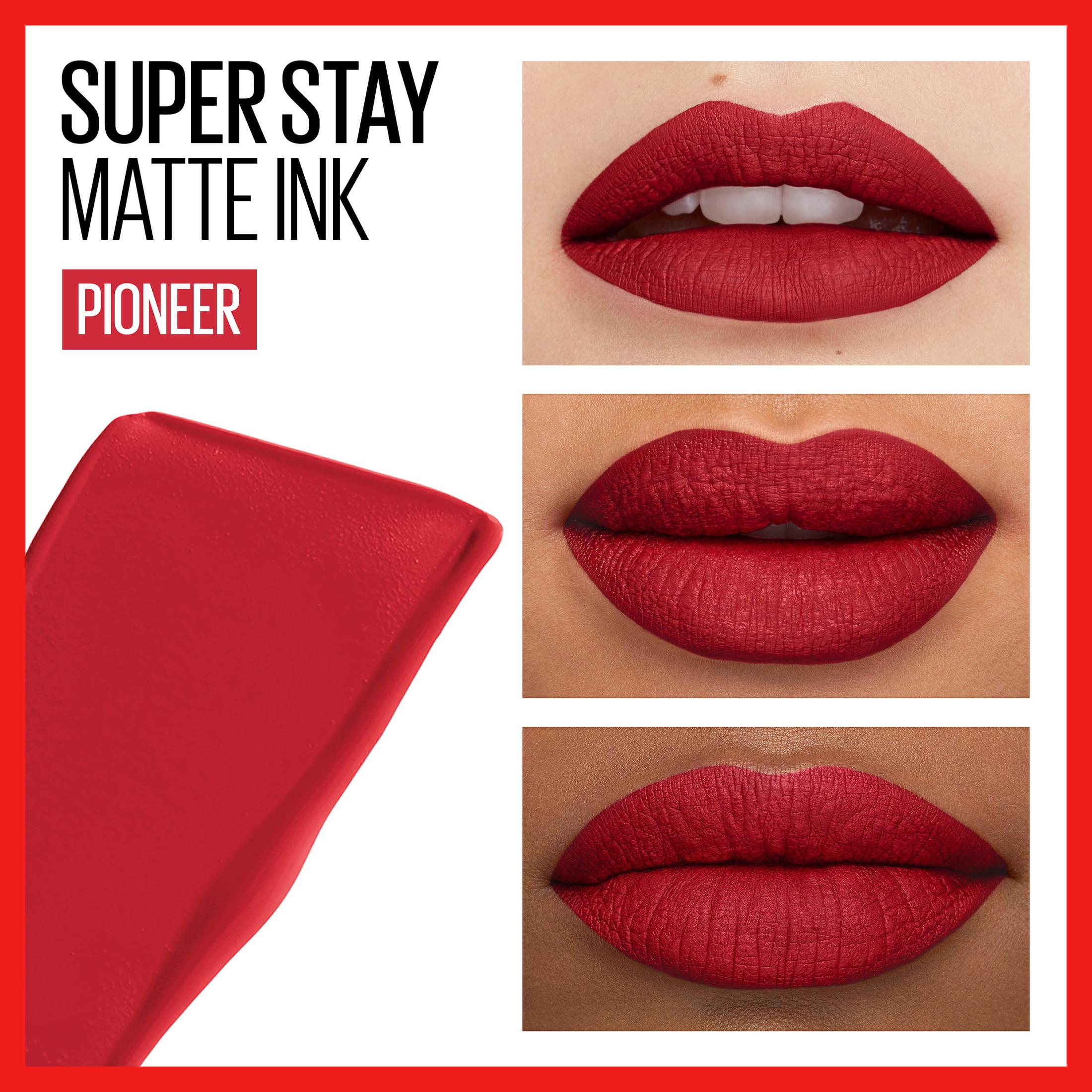 Maybelline Super Stay Matte Ink Liquid Lipstick Lip Makeup, Pioneer - image 4 of 10