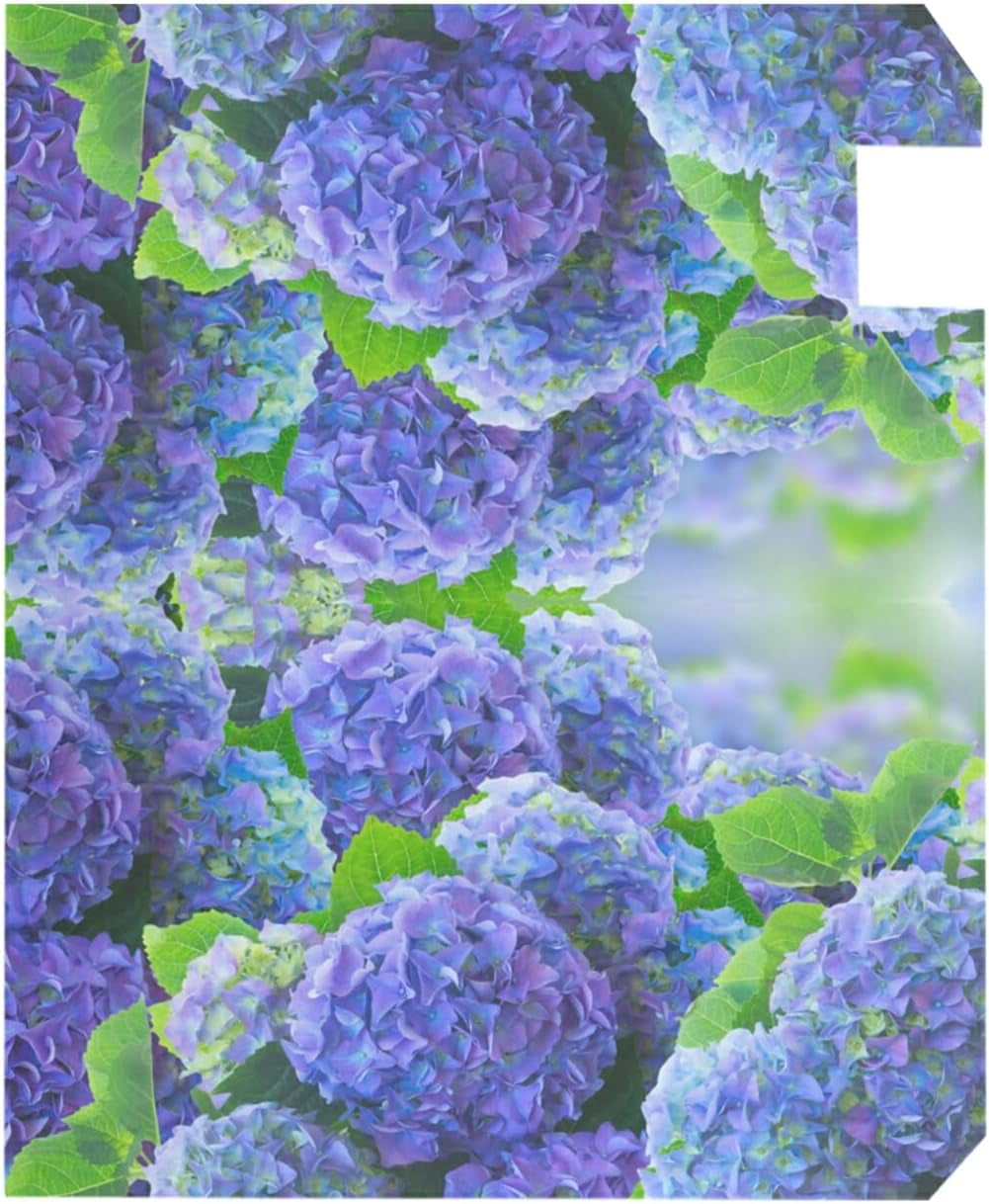 Blue Hydrangea Flowers Magnetic Mailbox Cover Spring MailWraps Garden Yard Home Decor for Outside Standard Size-18"x 20.8"\u2026
