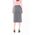thumbnail image 4 of G-Line Grey Back Vented Pencil Midi Skirt for Women, Sizes 4-24 — Size 16, 4 of 10