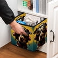 thumbnail image 5 of Dog Retro Large Capacity Foldable Cube Organizer with Handle, 10.8"x10.5"x10.6" - Storage Containers Organizer Bins, 5 of 6