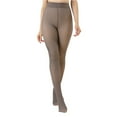 thumbnail image 2 of Cyglowse Fake Translucent Fleece Lined Tights for Women Thermal High Waist Warm Winter Pantyhose Gray M, 2 of 5