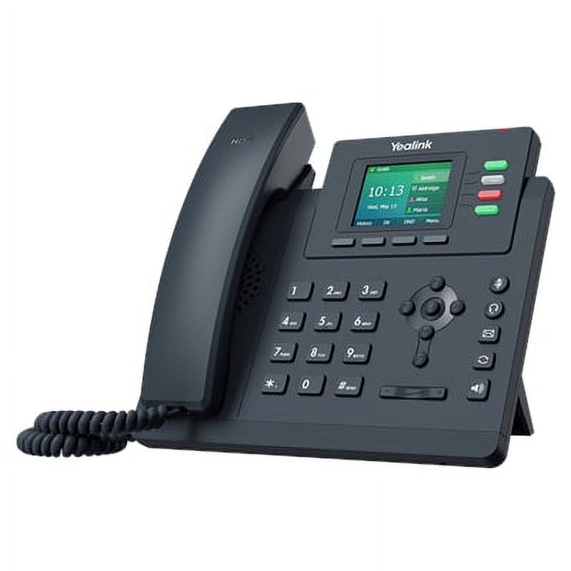 Yealink SIP-T33G IP Phone with 2.4-Inch 320x240p Color Display with Backlight and Dual-Port Gigabit Ethernet Connectivity (Classic Gray)
