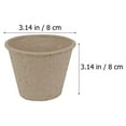 thumbnail image 4 of Minkissy 1 Set of Small Starter Pots Growing Pot Paper Pulp Assorted Color Lightweight for Gardening, 4 of 7
