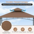 thumbnail image 2 of Aimee Lii 13 x 5 Feet Grill Patio Canopy with Dual Side Awnings and 2 Shelves Adjustable Shadow, Outdoor Canopy for Patio Garden Backyard Pool Deck-Coffee, 2 of 11