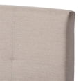 thumbnail image 5 of Baxton Studio Lit à Panneaux Grand Brookfield Capitonné, Beige, 5 of 5