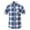 *Dark Blue, variant on YODETEY George Men's Regular Fit Long Sleeve Western Shirt, Plaid Button Down Shirts, Blue Big Men's M
