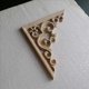 thumbnail image 5 of 16 Uds, Molduras de Madera Sin Pintar, Calcomanías, Apliques de Madera Europeos para Muebles, Armarios, Flores, Tallado en Madera, , 10Cm, 5 of 5