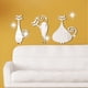 thumbnail image 3 of Matsuzay Calcomanía de pared de gato de 6 piezas, efecto reflectante Flexible, decoración de pasillo autoadhesiva para decoración de fondo Decoración del hogar, 3 of 6