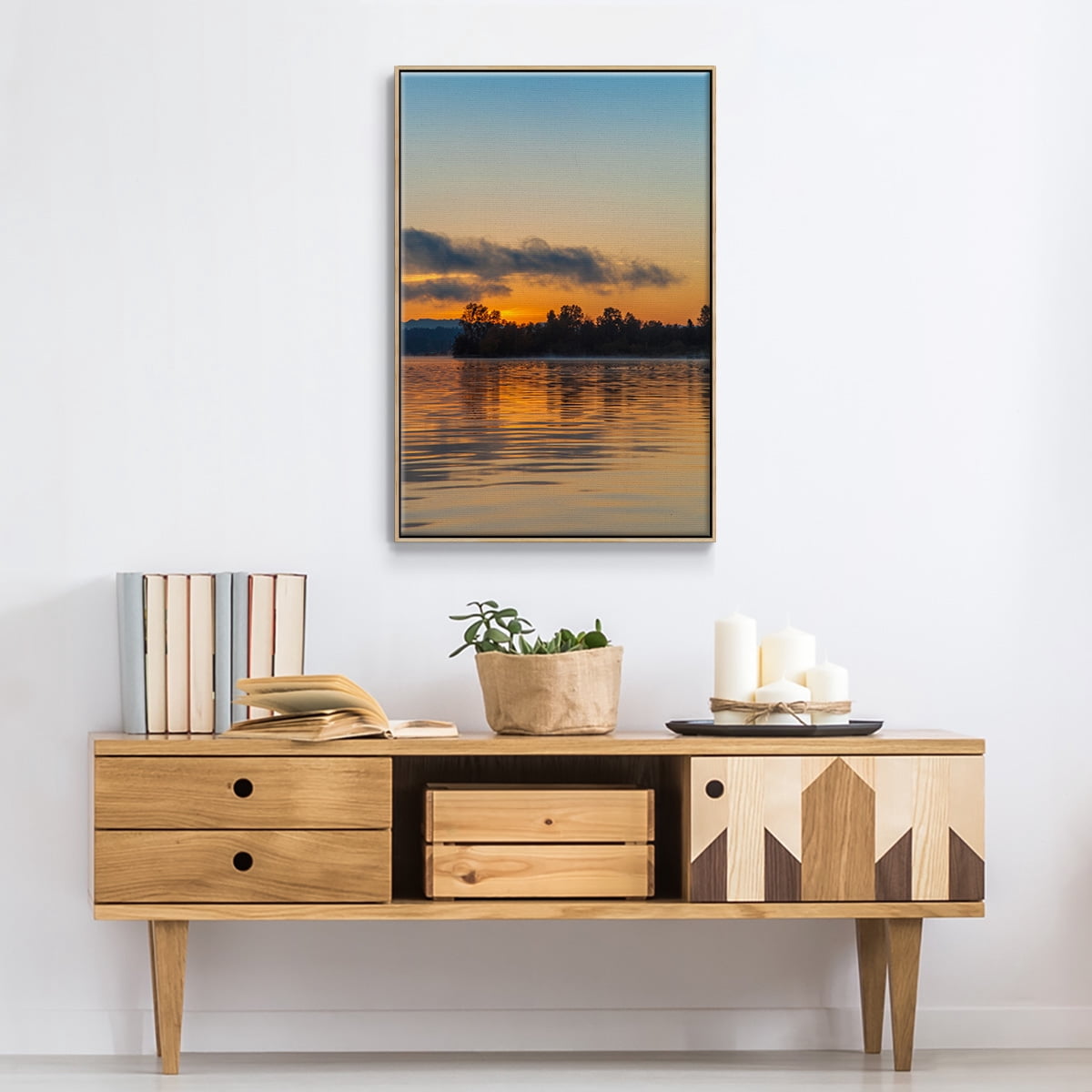 Molten Gold Framed Premium Gallery Wrapped Canvas - Ready to Hang