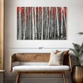 thumbnail image 3 of Elephant Stock Red Birch Forest Wall Art - Horizontal Canvas Wall Art - Living Room Wall Decor - Floral And Botanical Canvas - Red And White Decor - 48" x 32", 3 of 8