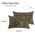 thumbnail image 2 of Boho Floral Outdoor Pillow Covers 20x12 Inch Lumbar Pillow Covers Set of 2 Waterproof Decorative Throw Pillow Cases Vintage Botanical Paisley Flower Cushion Covers for Patio Furniture Garden Couch, 2 of 8