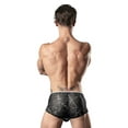 thumbnail image 6 of Male Power 130-290 Marble Mesh Micro Mini Short Color Black Size S, 6 of 7