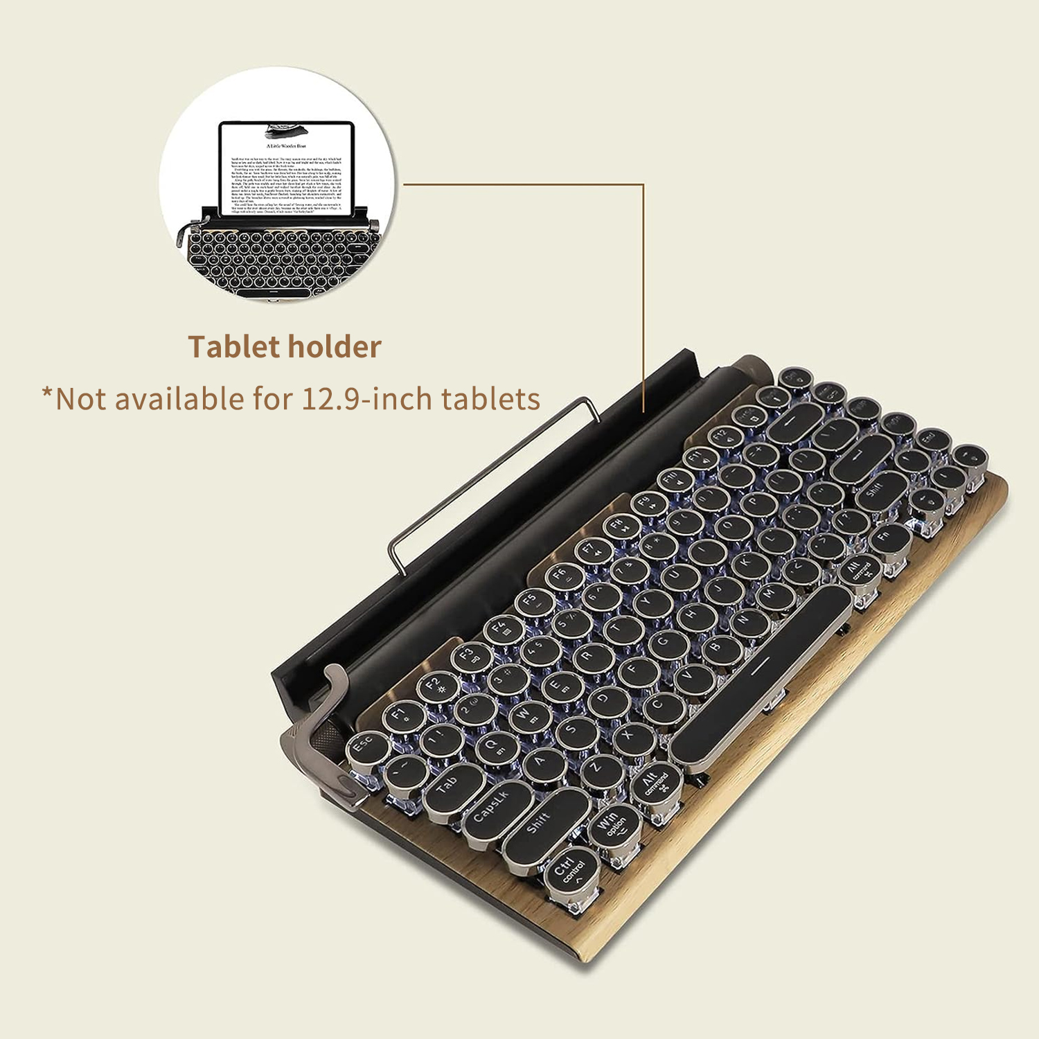 ITIGOITIE 83-Key Retro Mechanical Typewriter Keyboard photo 7