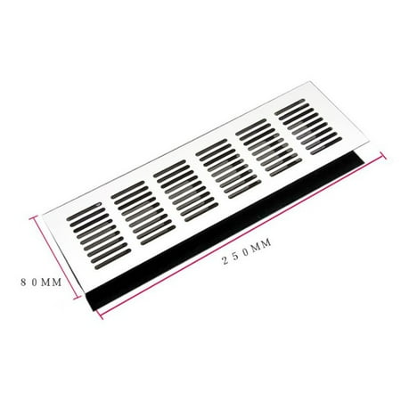 

80*150-400mm Aluminium Air Vent Silver Louvred Grill Ventilation Grille Cover