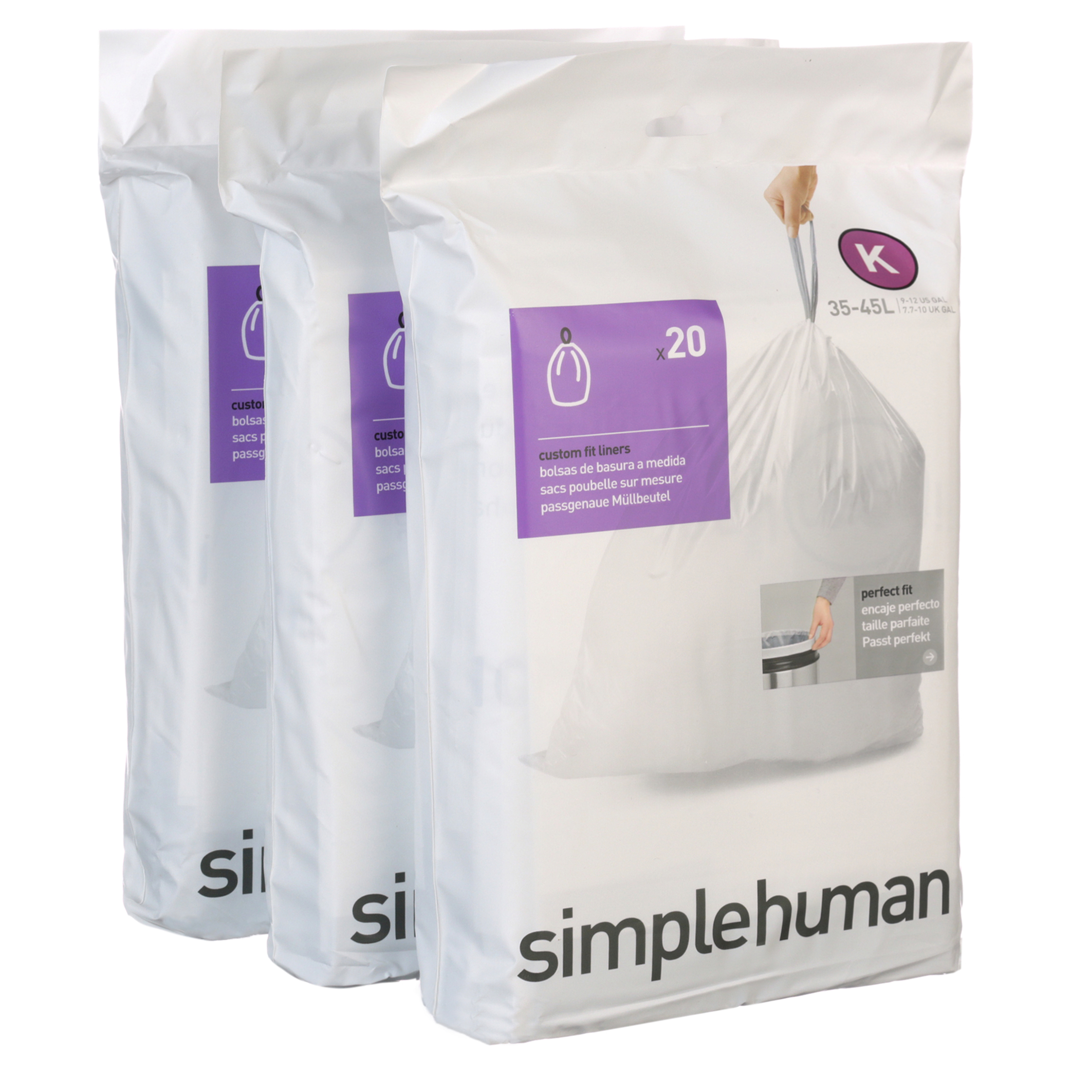 superhuman trash bolsas