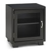 Stackable Storage Unit - Door Unit with Plexiglas, Black