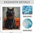 thumbnail image 3 of Diamond Art Kit for Adults, Black Cat Orange Bag Fusion Diamond Painting for Adults Beginners, 5D DIY Diamond Art Painting Kits, Colorful Diamond Painting Craft for Home Decor 12x16, 3 of 7
