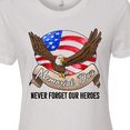 thumbnail image 4 of Inktastic Memorial Day Never Forget Our Heroes Bald Eagle Women's T-Shirt, 4 of 5